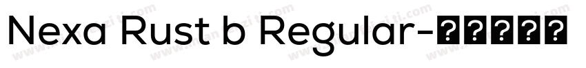 Nexa Rust b Regular字体转换